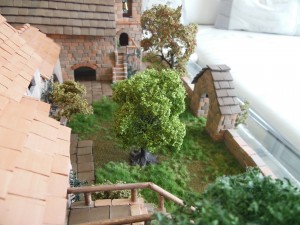 Gartenansicht von der Eiche aus