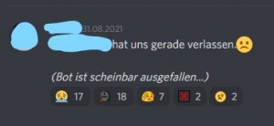 Reaktionen auf den Austritt.