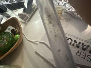 Wasser im Schlauch für Feuchtigkeit